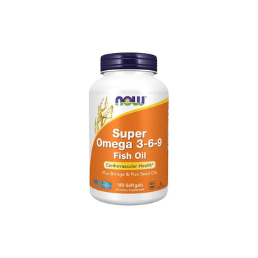 Super Omega 3-6-9 180 Softgels - front